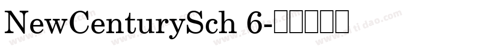 NewCenturySch 6字体转换
